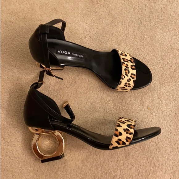 VOGA handmade leopard sandals. 7 - Picture 1 of 8